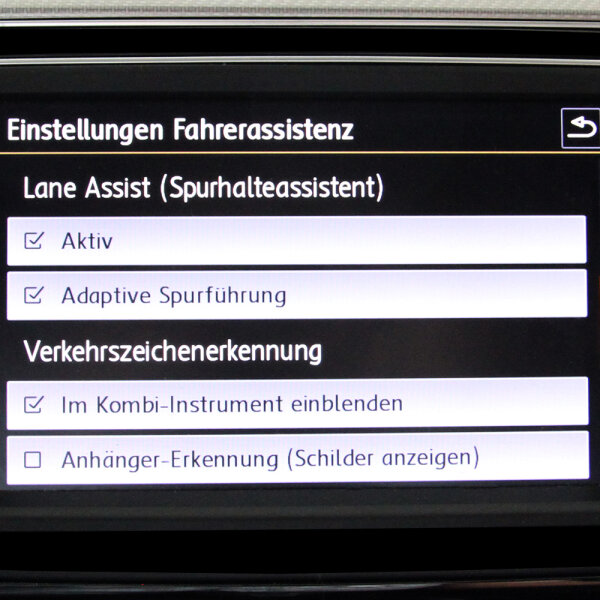 Freischaltung Lane Assist
