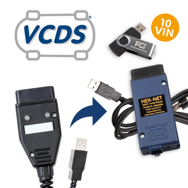 Upgrade Multiscan+CAN auf HEX-NET 10-VIN Bulk