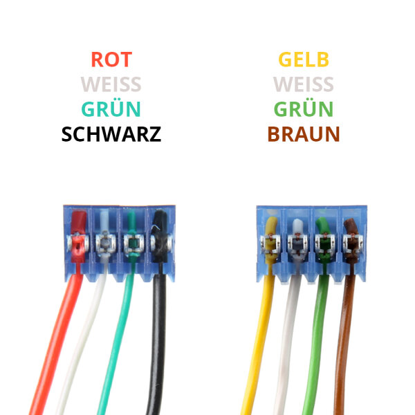 USB-Anschlusskabel HEX+CAN-USB rot - weiß - grün - schwarz / gelb - weiß - grün - braun 3 m